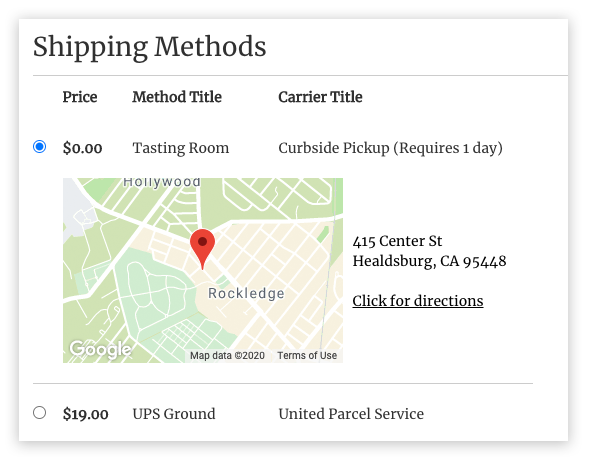 Magento - Wine Package - Feature - Store Pickup